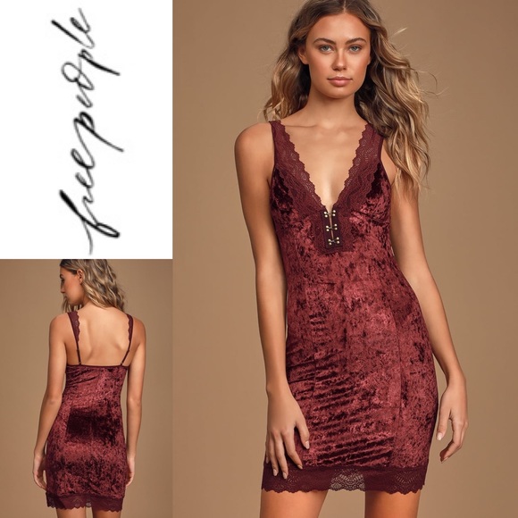 velvet bodycon mini dress